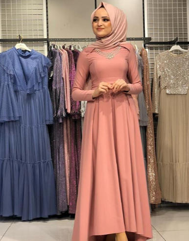 أحدث فساتين سواريه محجبات 2019 تركية