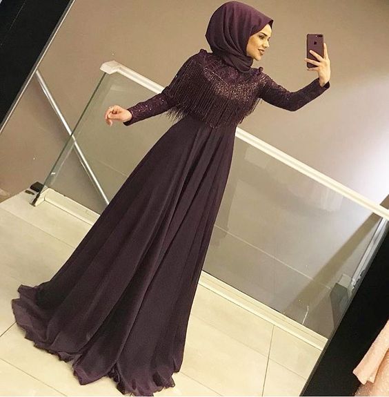 فساتين سهرة 2018 للمحجبات