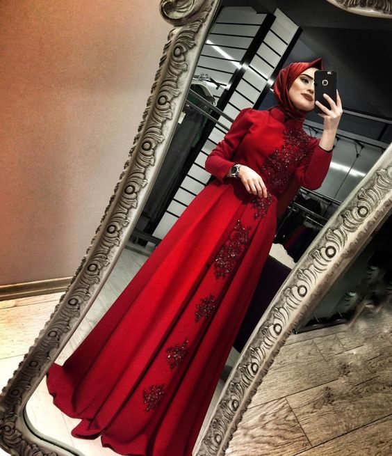 فساتين سهرة 2018 للمحجبات