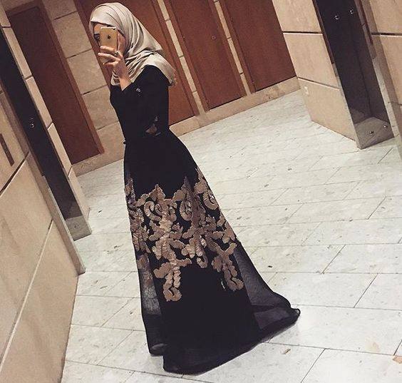 فساتين سهرة محجبات 2018