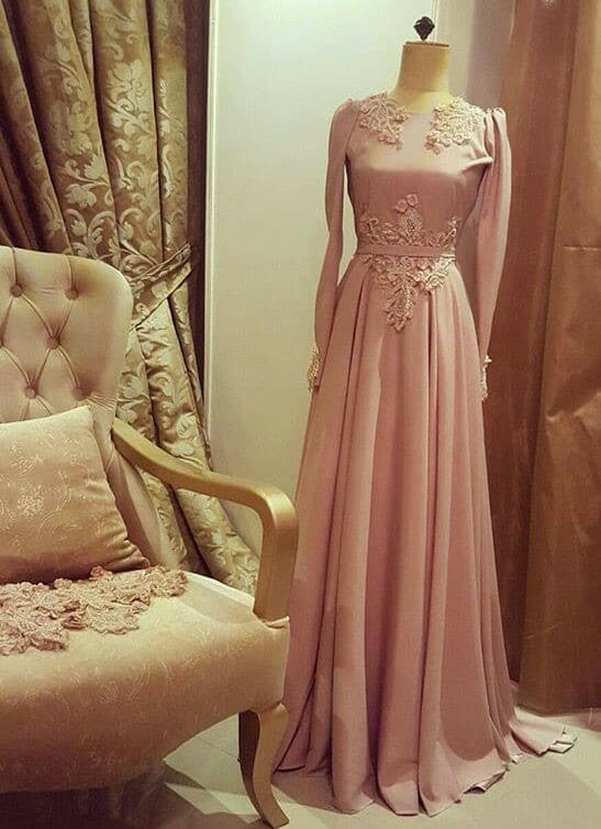 فساتين سهرة محجبات 2018
