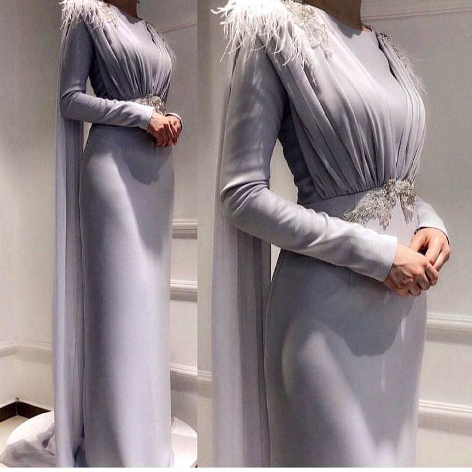 فساتين سواريه محجبات 2018