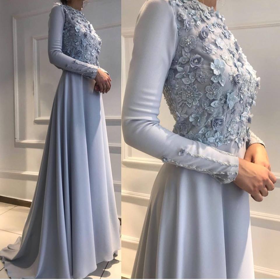 فساتين سواريه محجبات 2018