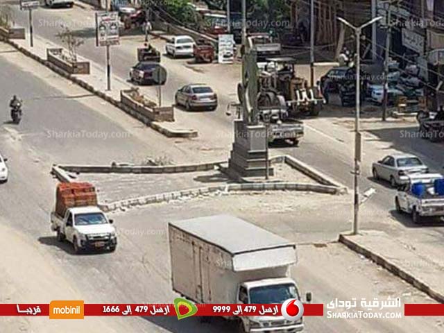 مشكلة الحواجز الخرساينة في مدخل الزقازيق