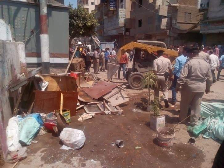 حملة لأمن الشرقية بفاقوس لإزالة التعديات والاشغالات بالشوارع 3 حملة لأمن الشرقية