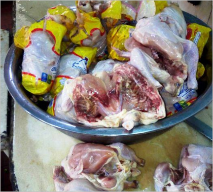 أغذية فاسدة بمستشفى ديرب نجم