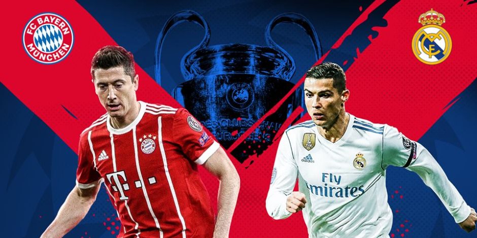 مباراة ريال مدريد وبايرن ميونخ .. شاهد البث المباشر 1 ريال مدريد وبايرن ميونخ