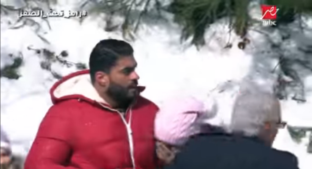 حالة خوف ورعب خالد سليم في رامز تحت الصفر 1 خالد سليم في رامز تحت الصفر