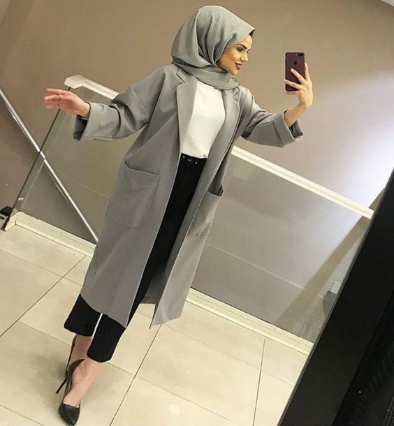 موضة البنطلون الواسع للمحجبات 2018