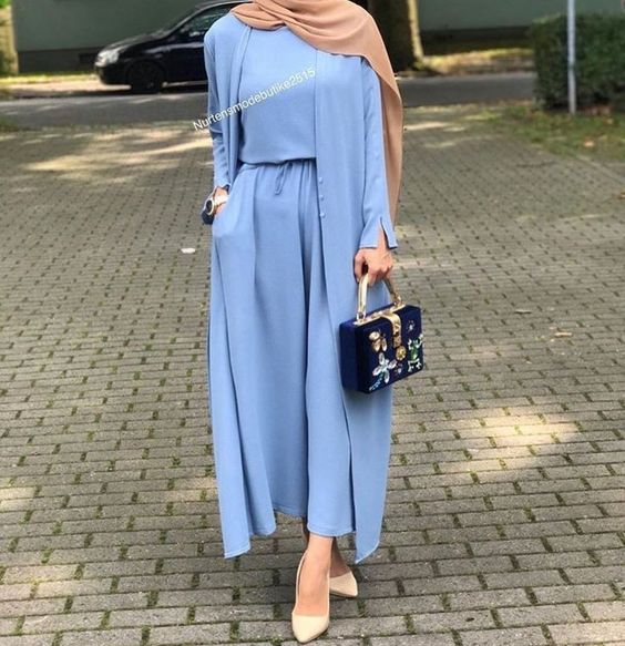 موضة البنطلون الواسع للمحجبات 2018