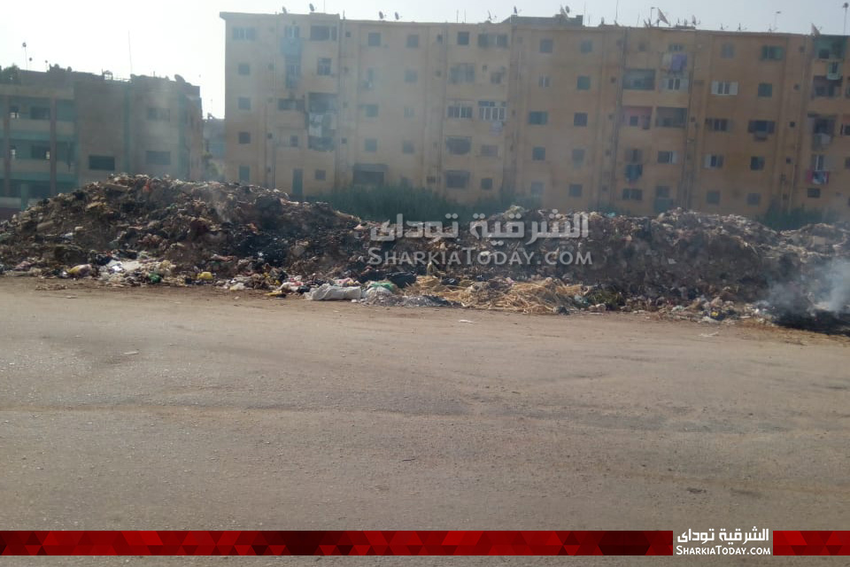 القمامة تغزو منطقة الصيادين بالزقازيق