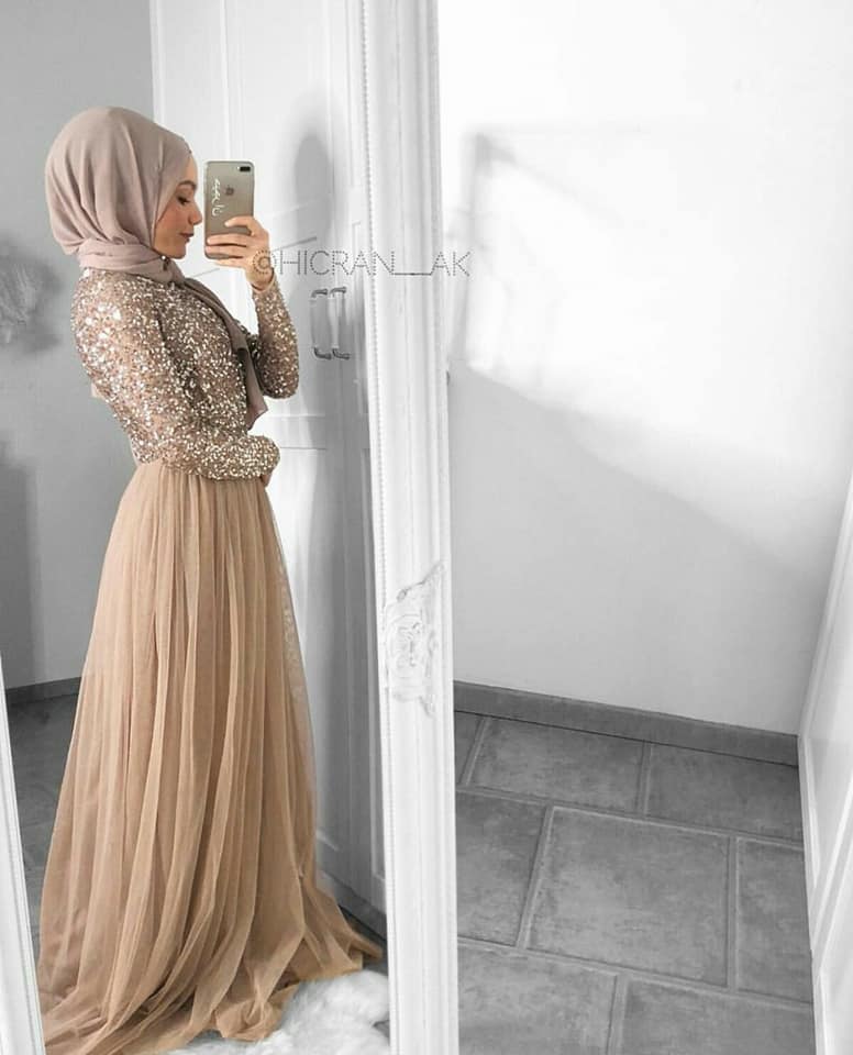 فساتين سواريه 2018 محجبات شيك 17 فساتين سواريه 2018 محجبات