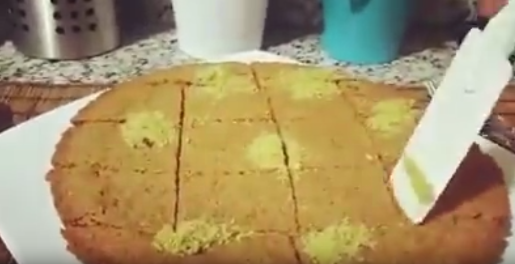 البسبوسة من مطبخ مروة الشافعي 1 البسبوسة من مطبخ مروة الشافعي