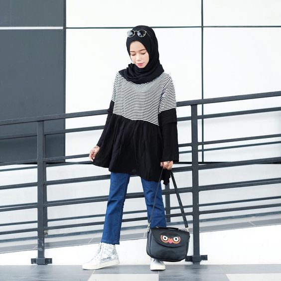 بلوزات محجبات للتفصيل طويلة