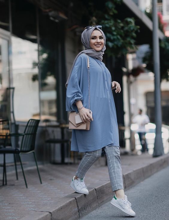 بلوزات محجبات للتفصيل طويلة