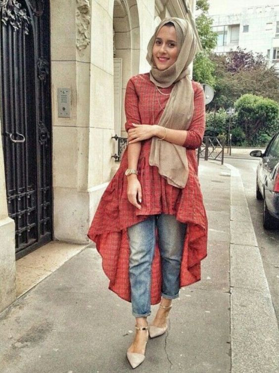 بلوزات محجبات للتفصيل طويلة