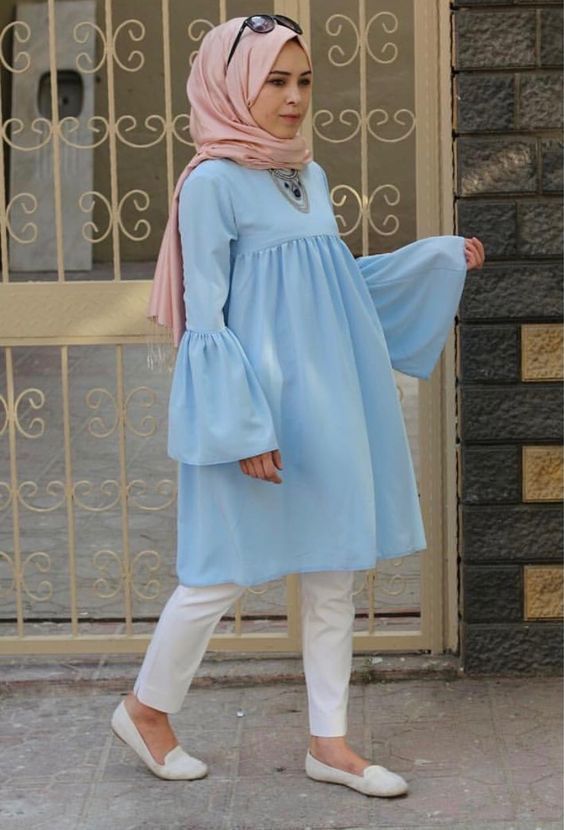 بلوزات صيف 2018 للمحجبات
