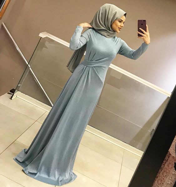 فساتين سواريه محجبات بسيطة 35 فساتين سواريه 2018 بسيطة