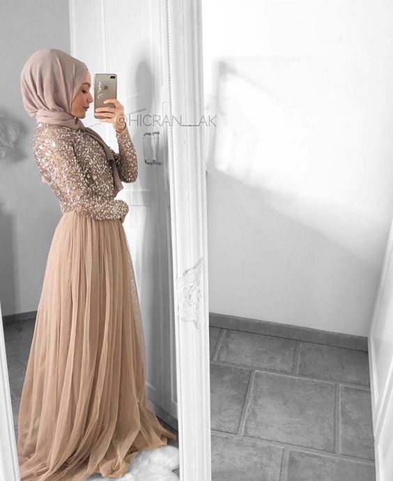 فساتين سواريه محجبات بسيطة 36 فساتين سواريه 2018 بسيطة