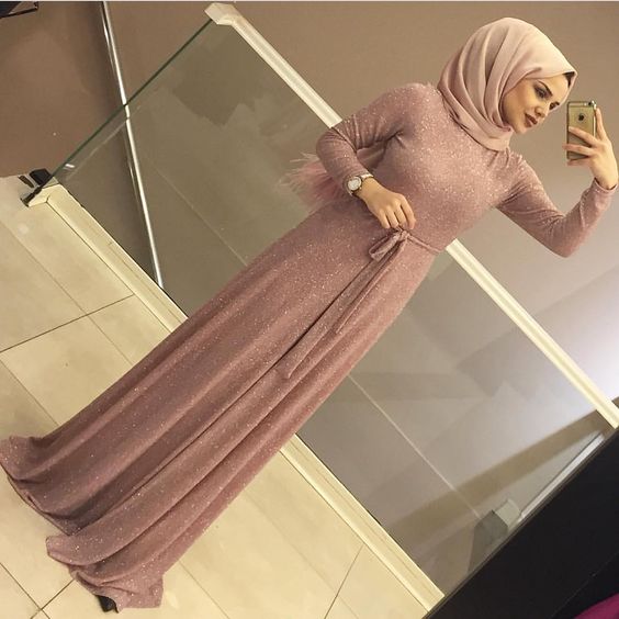 فساتين سواريه محجبات بسيطة 37 فساتين سواريه محجبات بسيطة سيمون