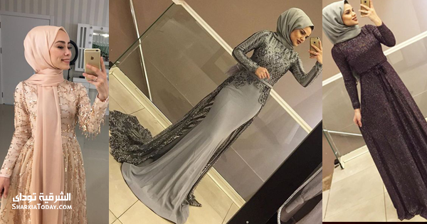 فساتين سواريه محجبات بسيطة 1 فساتين سواريه محجبات بسيطة 2018