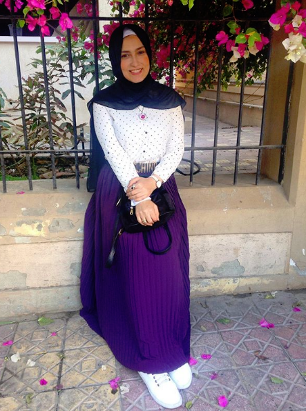 نصائح ذهبية لاختيار إطلالتك الجامعية من وفاء عز الدين 29 ملابس محجبات صيف 2018