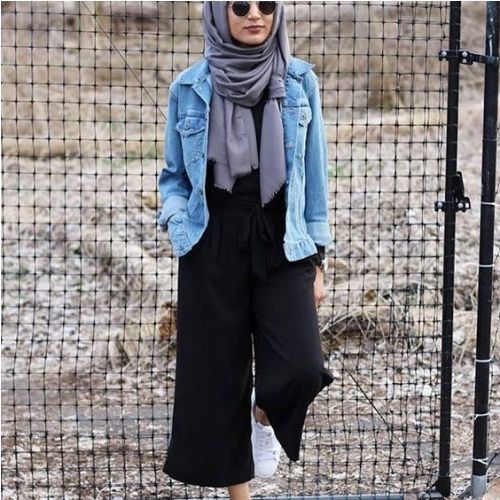 جاكيت جينز للمحجبات خريف 2018 شتاء 2019