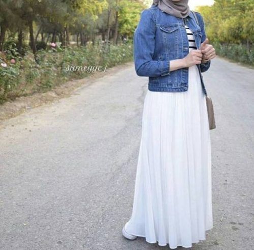 جاكيت جينز للمحجبات خريف 2018 شتاء 2019