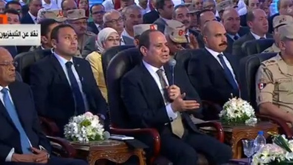 رد ناري من السيسي على واقعة الغسيل بديرب نجم ... فيديو 1 السيسي
