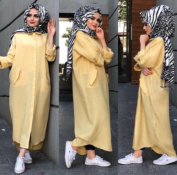 بلوزات طويلة ..موديلات أنيقة للتفصيل 2 بلوزات طويلة للمحجبات