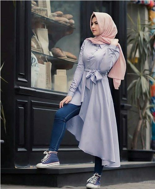 بلوزات طويلة ..موديلات أنيقة للتفصيل 17 بلوزات طويلة للمحجبات