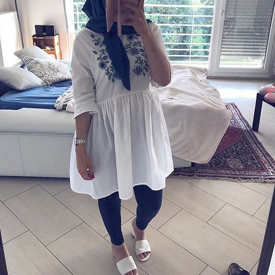 بلوزات محجبات كاجوال للتفصيل