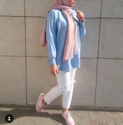 بلوزات محجبات كاجوال للتفصيل