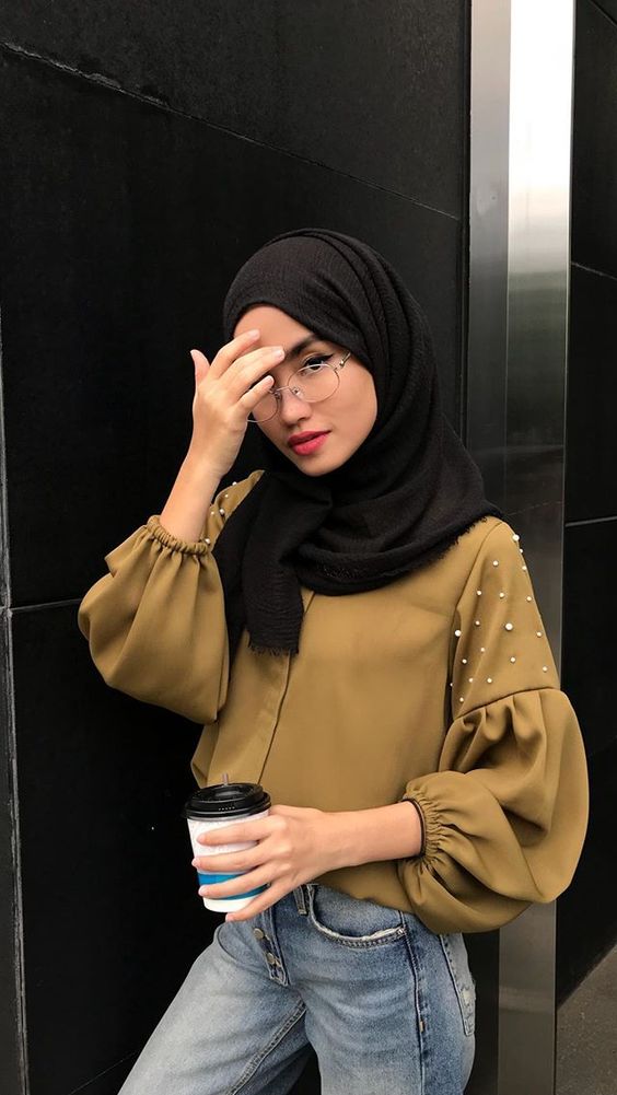بلوزات محجبات كاجوال للتفصيل