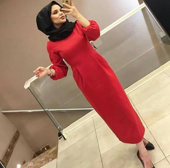 فساتين محجبات خريف وشتاء 2018 - 2019 28 فساتين محجبات خريف وشتاء 2018 - 2019