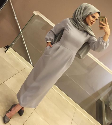 فساتين محجبات خريف وشتاء 2018 - 2019 40 فساتين محجبات خريف وشتاء 2018 - 2019