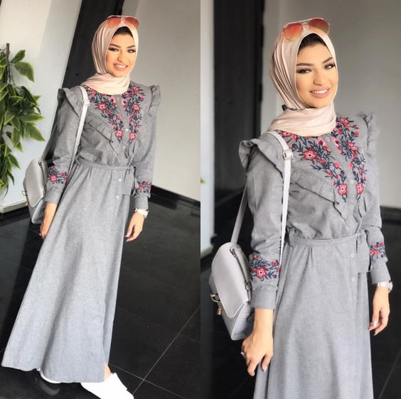 فساتين محجبات خريف وشتاء 2018 - 2019 22 فساتين محجبات خريف وشتاء 2018 - 2019