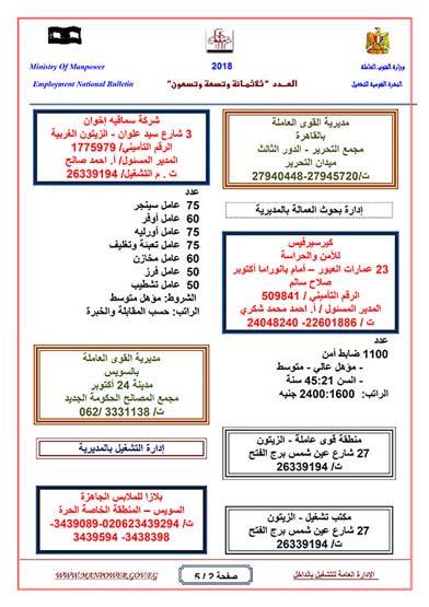 القوى العاملة تطرح 2400 وظيفة براتب يصل لـ4 آلاف جنيه 4 القوى العاملة تطرح 2400 وظيفة براتب يصل لـ4 آلاف جنيه