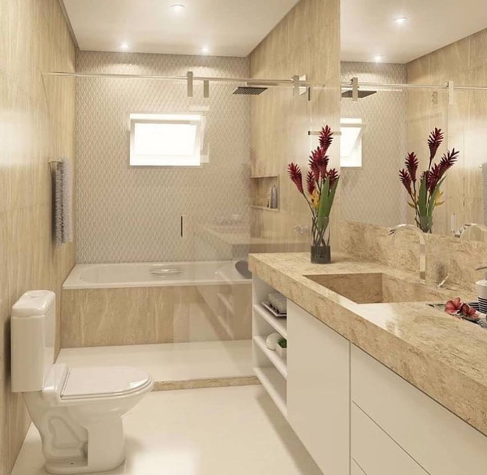 ديكورات حمامات 2019 تجمع البساطة و الجمال 2 ديكورات حمامات 2019