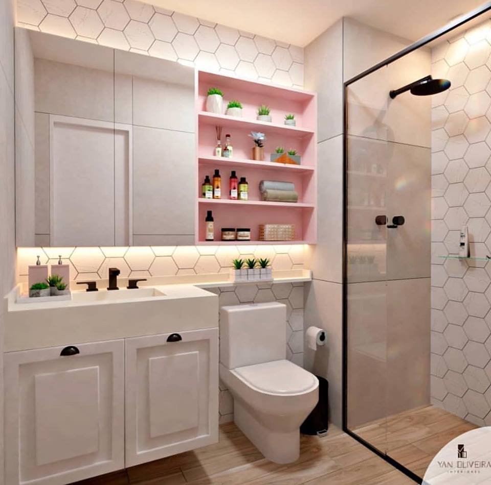 ديكورات حمامات 2019 تجمع البساطة و الجمال 5 ديكورات حمامات 2019