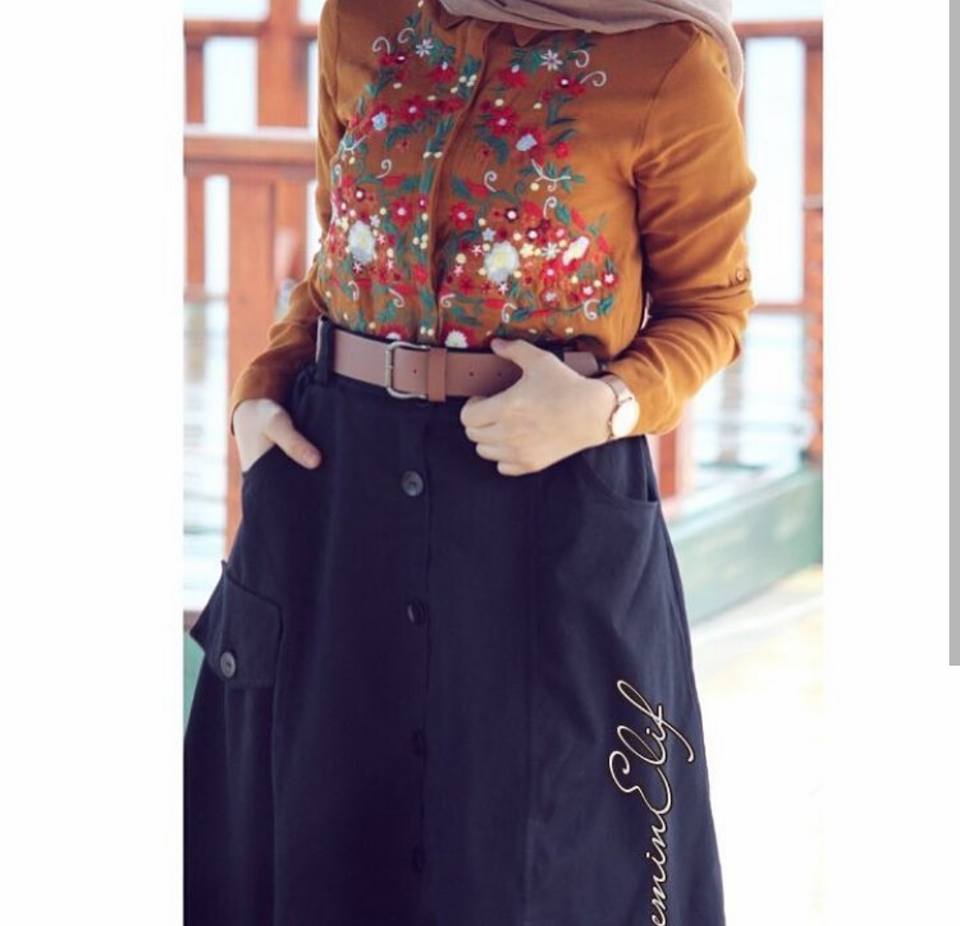جيبات موضة شتاء 2019 للمحجبات 42 جيبة موضة شتاء 2019