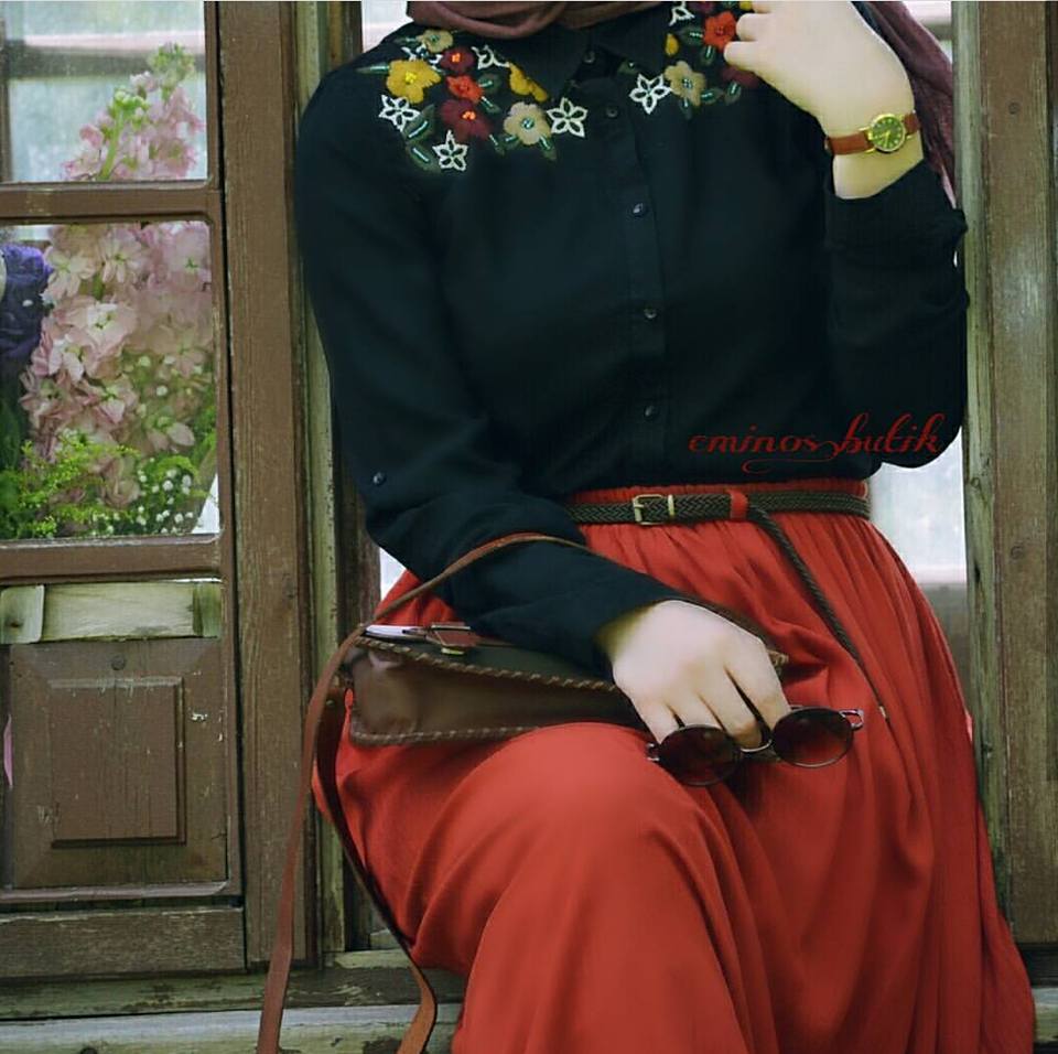 جيبات موضة شتاء 2019 للمحجبات 29 جيبة موضة 2019
