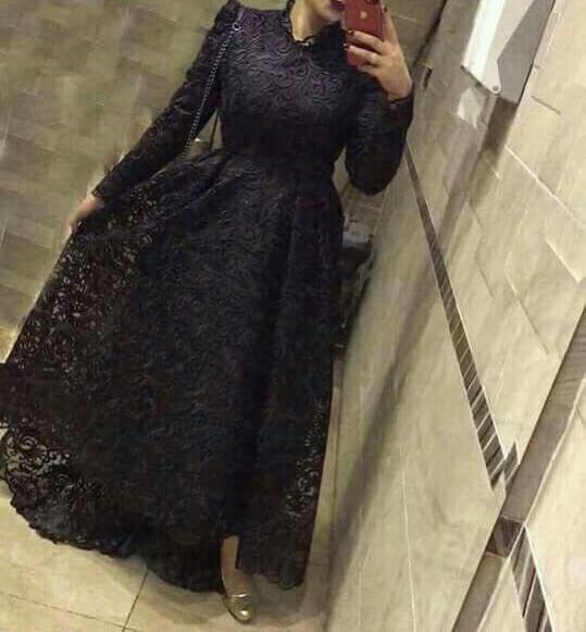 فستان أسود سوريه موضة 2019
