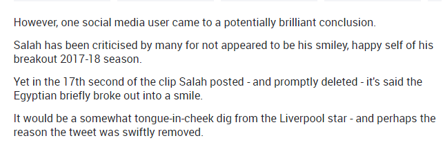 محمد صلاح يثير الجدل بتغريدة على «تويتر» قبل أن يحذفها 5 محمد صلاح يثير الجدل بتغريدة على «تويتر» قبل أن يحذفها