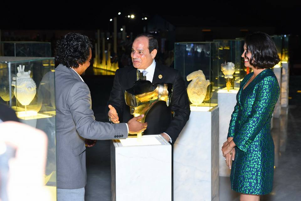 كلمة السيسى خلال افتتاح النصب التذكارى إحياء الإنسانية بشرم الشيخ 5 السيسى يفتتح النصب التذكارى إحياء الإنسانية بشرم الشيخ
