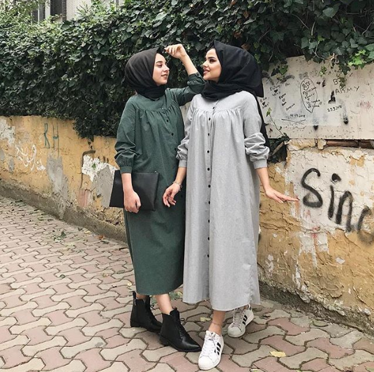 فساتين كاجوال للمحجبات موضة شتاء 2019 21 دريسات موضة شتاء 2019