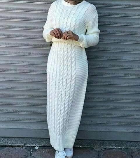 فساتين صوف موضة شتاء 2019 15 فستان صوف موضة شتاء