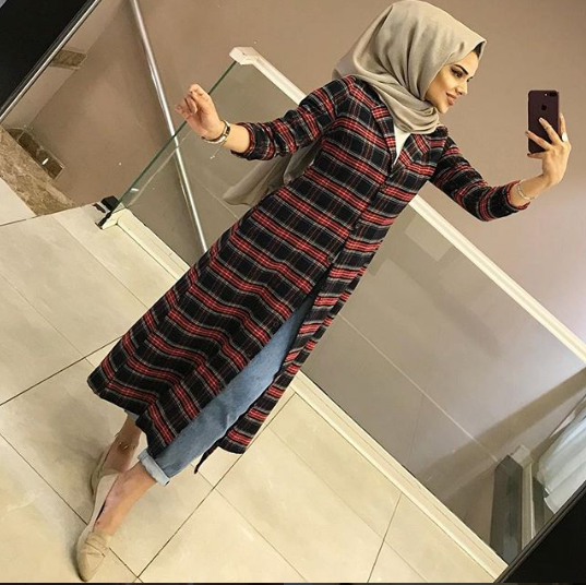 موديلات كارديجان للمحجبات موضة شتاء 2019 10 كارديجان طويل شتوي
