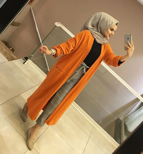 موديلات كارديجان للمحجبات موضة شتاء 2019 5 كارديجان مسطردة