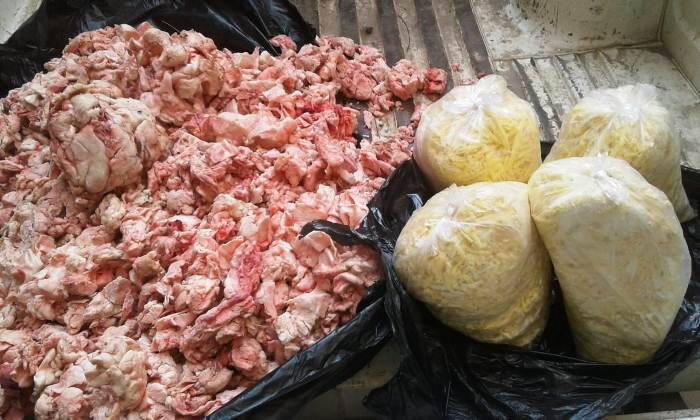 ضبط مواد غذائية فاسدة قبل بيعها للمواطنين بمركز فاقوس 1 مواد غذائية